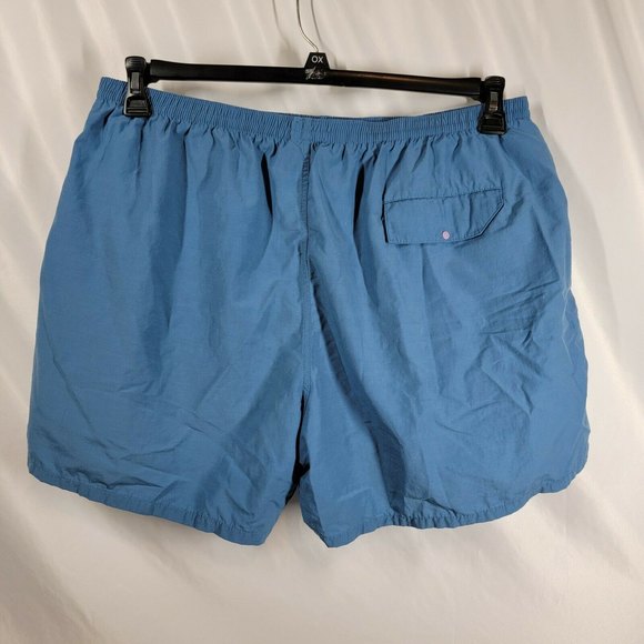 Patagonia Swim Trunks Shorts Mesh Lined Mens Size XXL Blue Pockets VGC - Picture 2 of 5